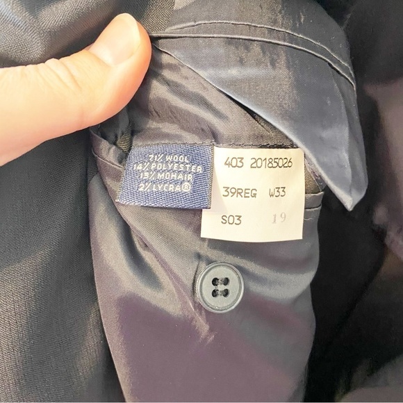 Brooks Brothers | Dark Navy Brooks Cool Suit Jacket Size 39 Regular - Picture 5 of 9